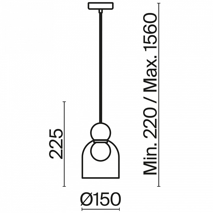 Подвесной светильник Freya Focus FR5220PL-01G5 - 3