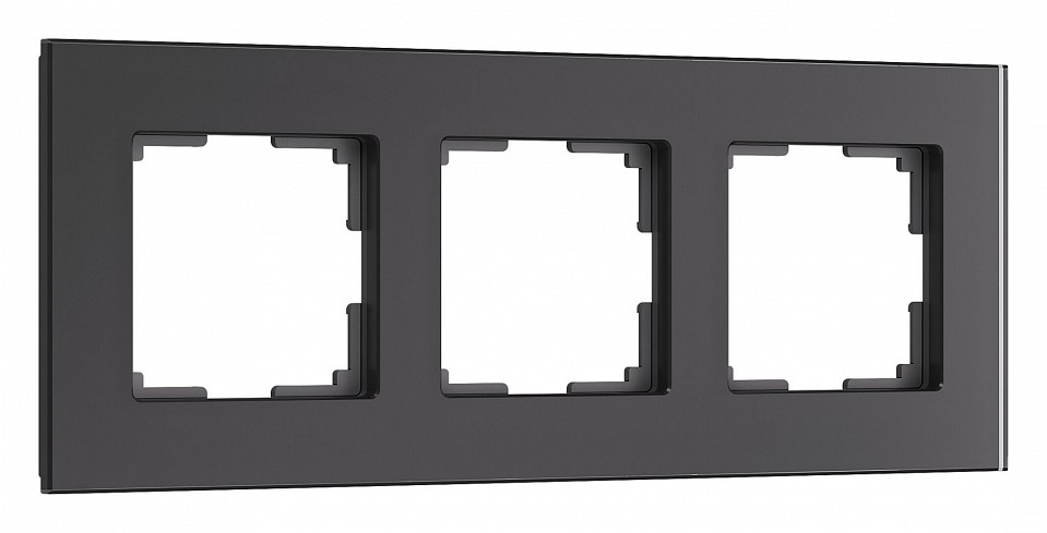 Рамка на 3 поста Werkel Senso черный soft-touch W0033108 - 0