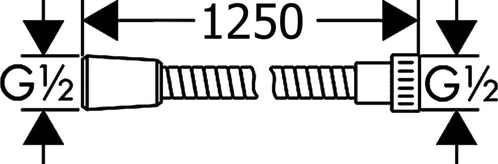 Душевой шланг Hansgrohe Metaflex 28262000 - 3