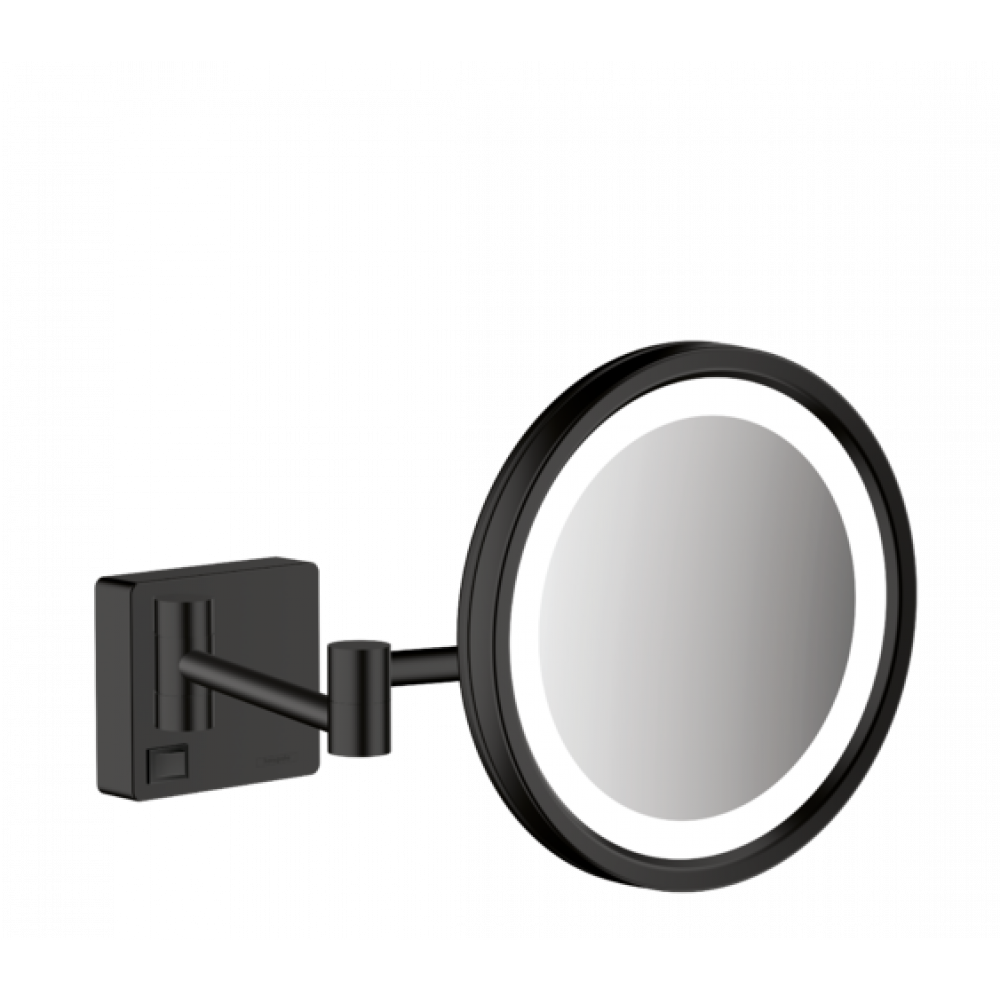 Косметическое зеркало Hansgrohe AddStoris с подсветкой черный матовый  41790670 - 0
