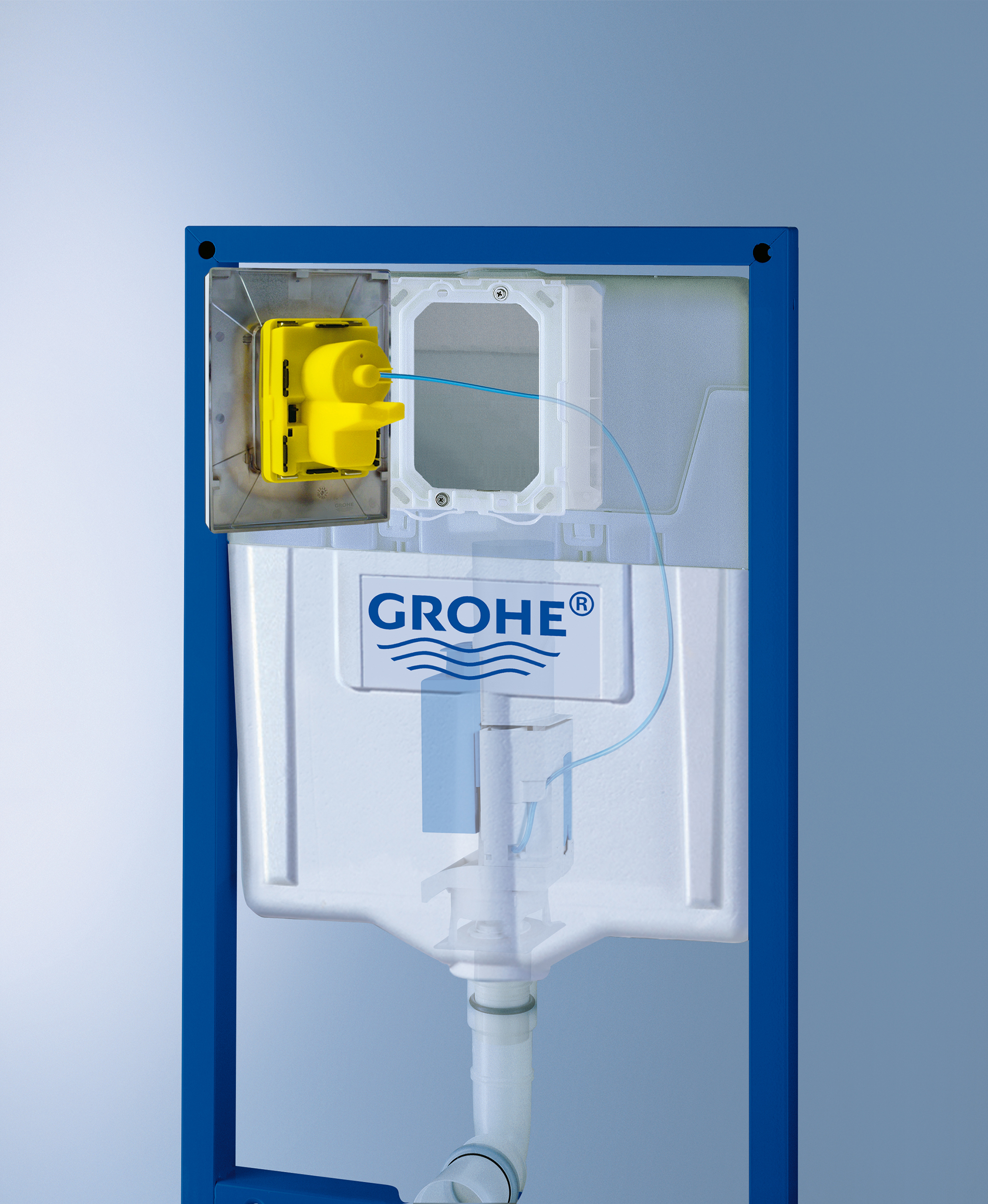 Комплект Система инсталляции для унитазов Grohe Rapid SL 38772001 3 в 1 с кнопкой смыва + Чаша для унитаза подвесного Jacob Delafon Struktura EDE102 - 5