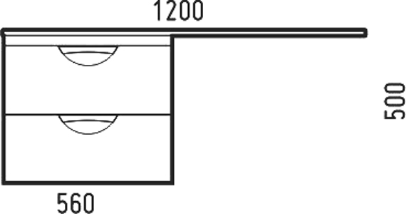 Тумба для комплекта Corozo Алиот 120, подвесная, под стиральную машину SD-00000603 - 3