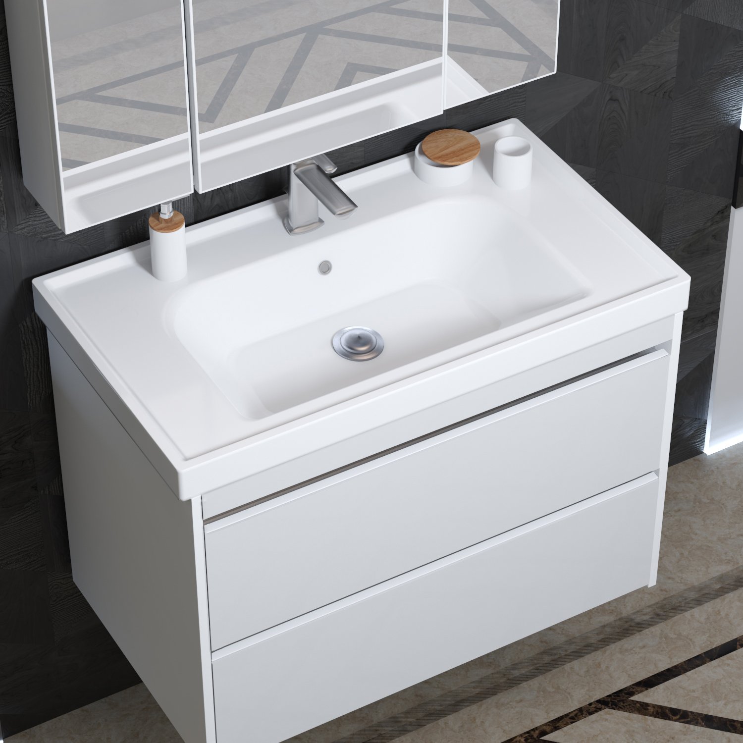 Мебель для ванной Opadiris Фреш 70 белая - 3