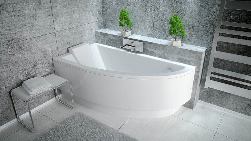 Акриловая ванна Besco Praktika 150x70 L WAP-150-NL - 1