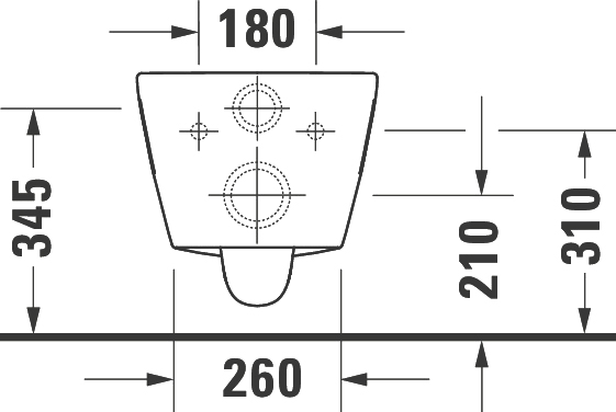Чаша для унитаза подвесного Duravit D-Neo 2578090000 - 8