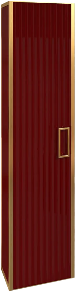 Шкаф-пенал Armadi Art Monaco подвесной бордо глянец - золото 868-RG - 0