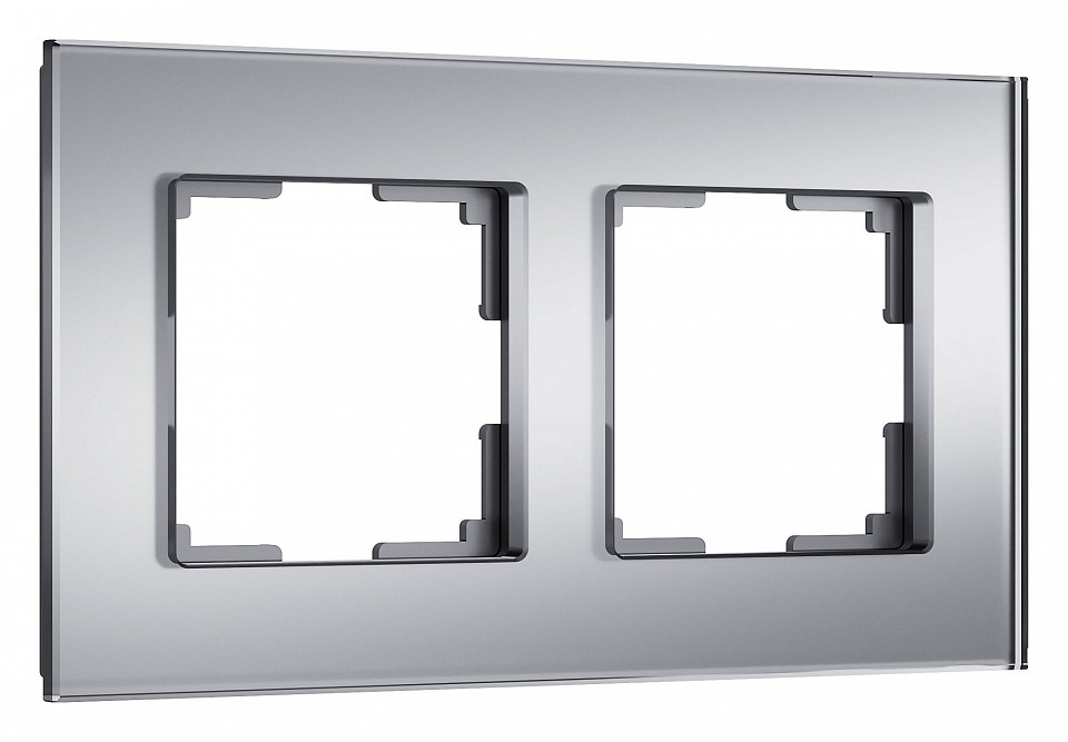 Рамка на 2 поста Werkel Senso серебряный soft-touch W0023106 - 0