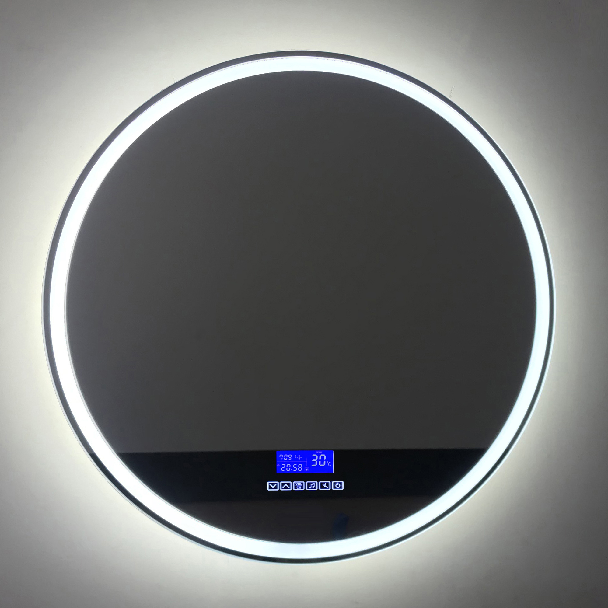 Зеркало BelBagno SPC-RNG-800-LED-TCH-RAD с bluetooth, термометром и радио - 0