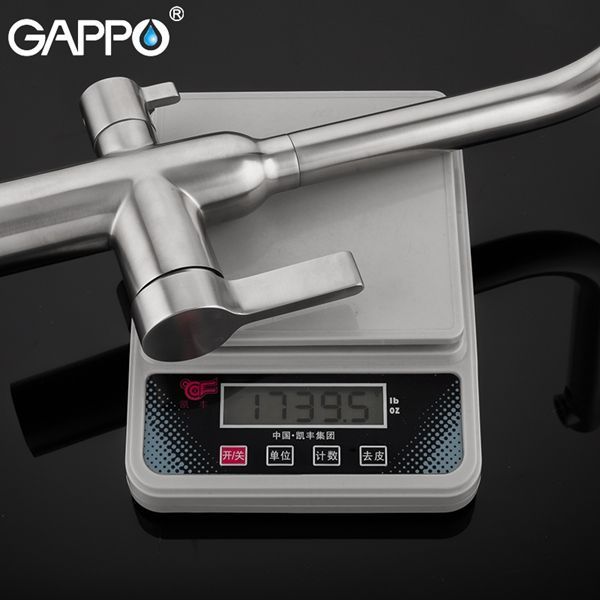 Смеситель для кухни Gappo сталь G4399-4 - 7