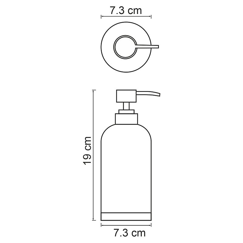 Дозатор для жидкого мыла WasserKRAFT Vils черный матовый K-6199 - 4