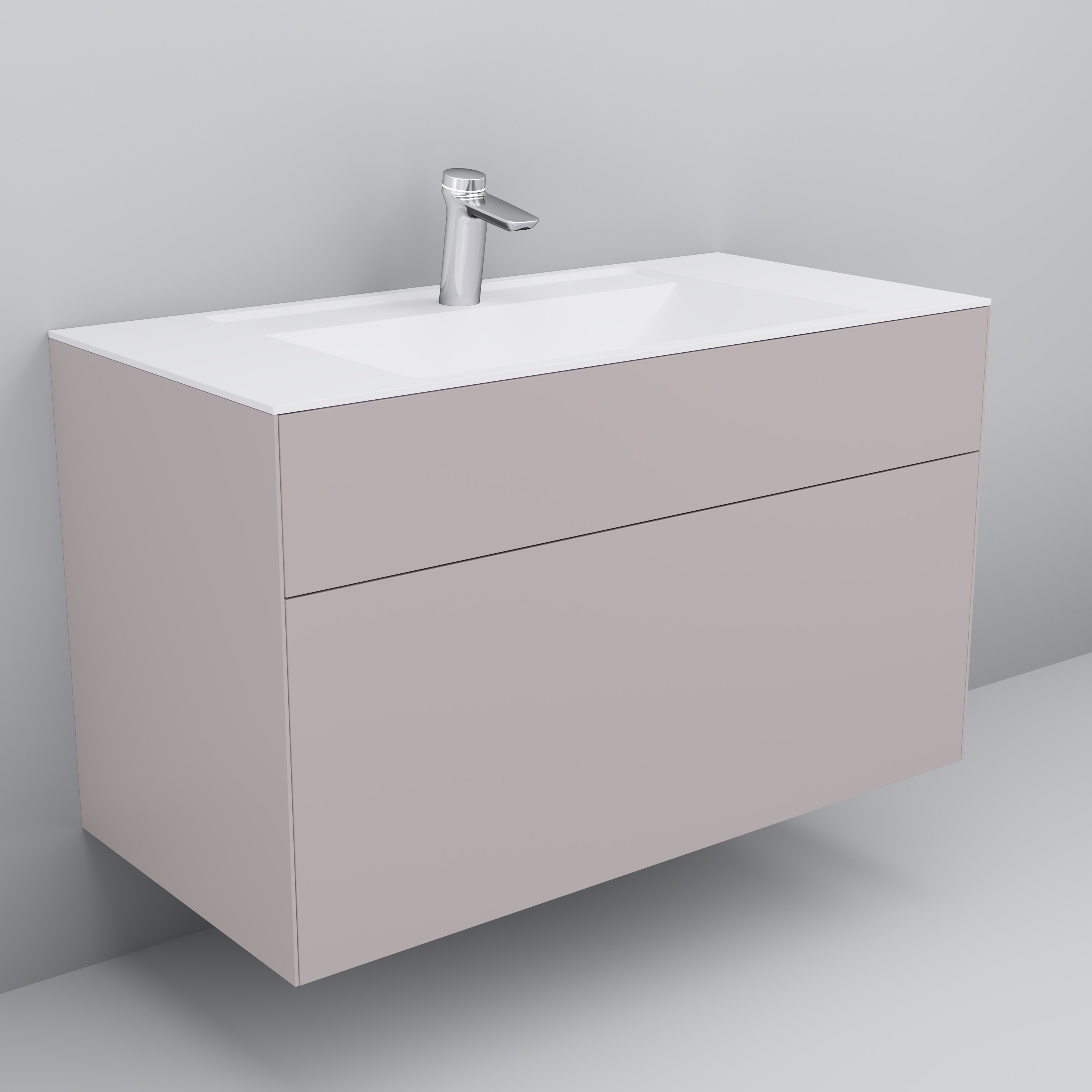 Мебель для ванной Am.Pm Inspire V2.0 100 элегантный серый - 1