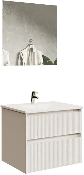 Комплект мебели Sanvit Рольф-2 60 белый глянец - 0