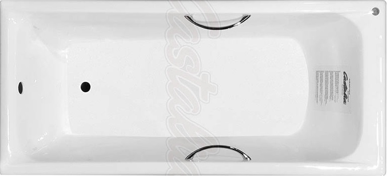 Чугунная ванна Castalia Prime S2021 170x75 с ручками Ц0000145 - 0