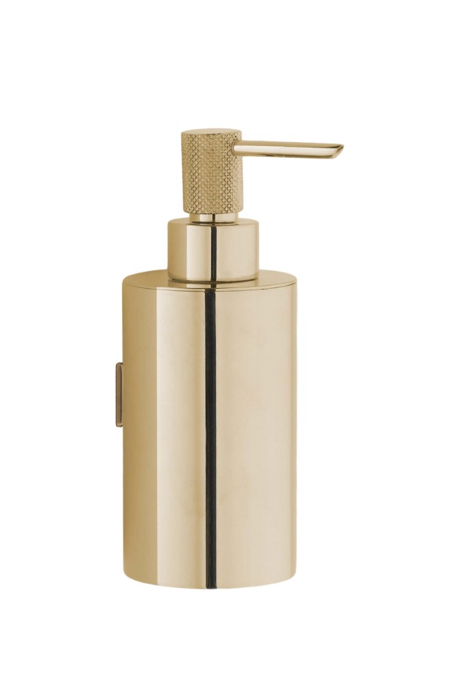 Дозатор для жидкого мыла настенный Boheme Uno золото 10977-G - 0