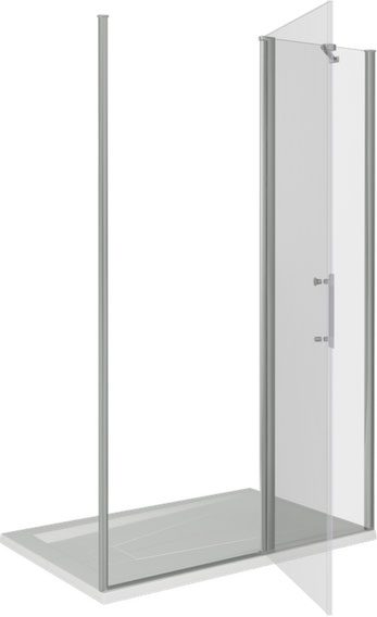 Душевая дверь в нишу Good Door Mokka WTW-120-C-WE 120 см  c магнитным профилем - 3