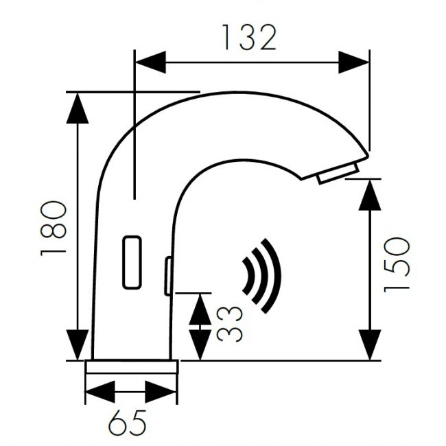 Смеситель для раковины KAISER Sensor  38421 - 1