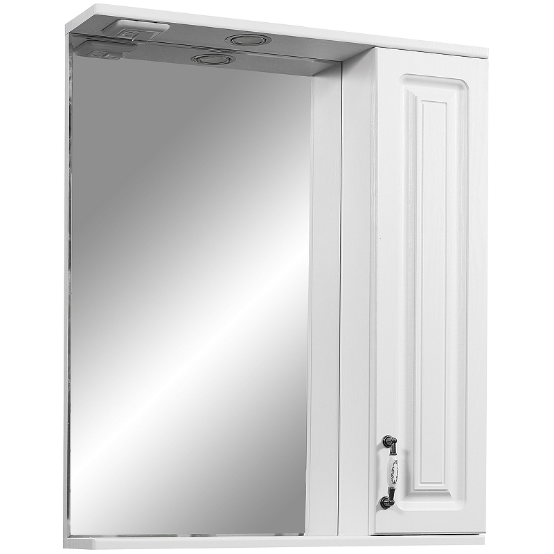 Зеркало-шкаф Stella Polar Кармела 65 R с подсветкой белый  SP-00000184 - 0
