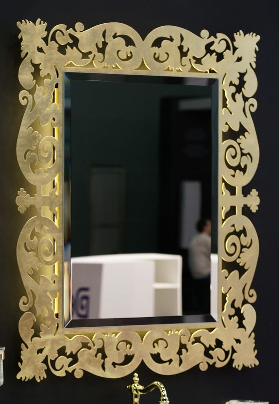 Зеркало Armadi Art Caprice 80х100 с подсветкой золото 553 - 1