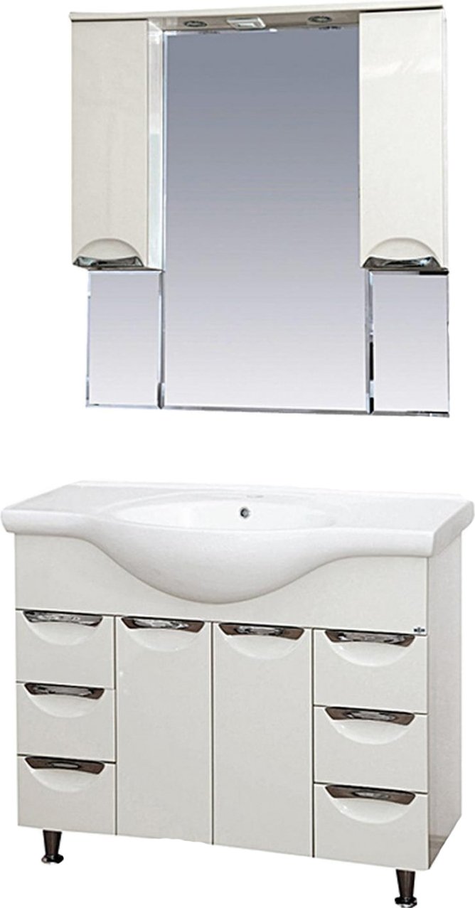 Мебель для ванной Misty Орхидея 105 белая эмаль - 2