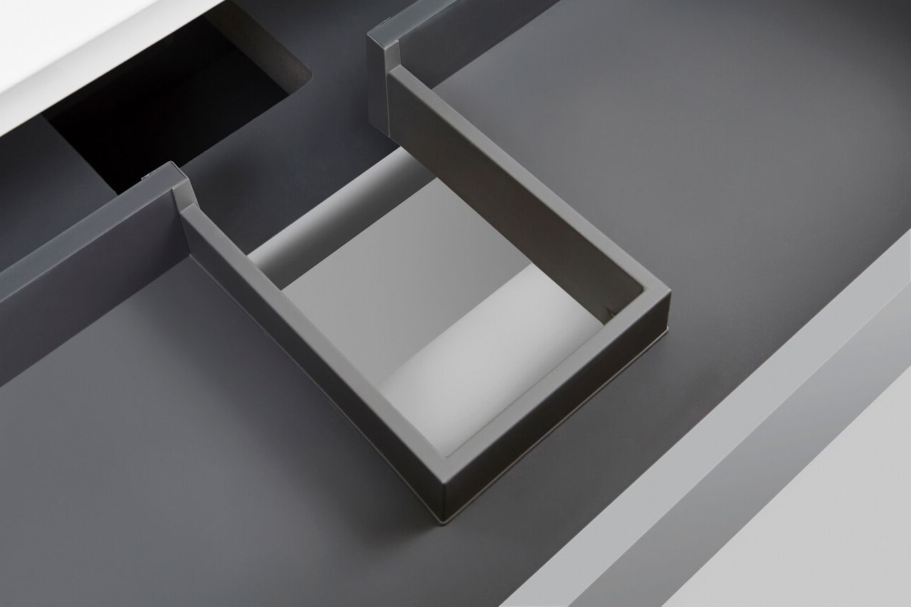 Мебель для ванной Am.Pm Sensation 80 подвесная, серый шелк - 7