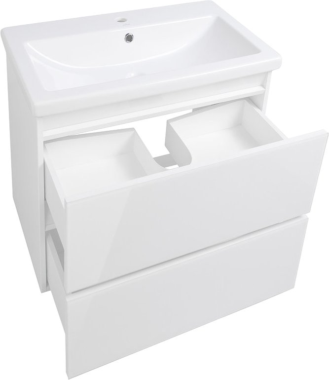 Мебель для ванной Style Line Даймонд 70 Люкс Plus подвесная, белая - 4