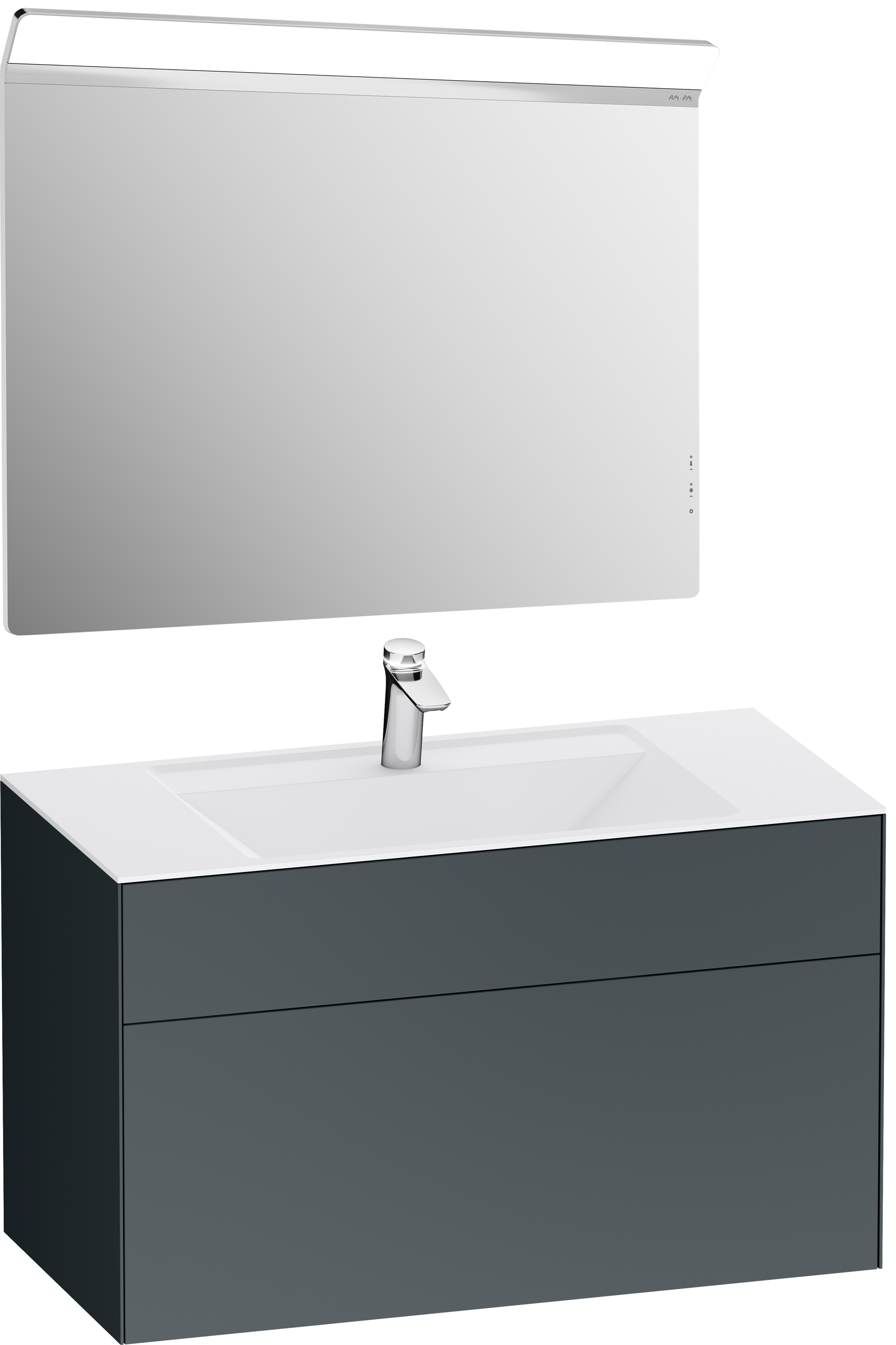 Мебель для ванной Am.Pm Inspire V2.0 100 графит матовый - 0