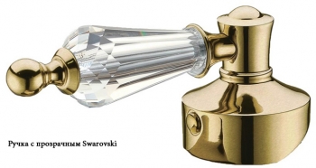 Смеситель на борт ванны Boheme Tradizionale золото с прозрачным кристаллом Swarovski 395-SW - 1