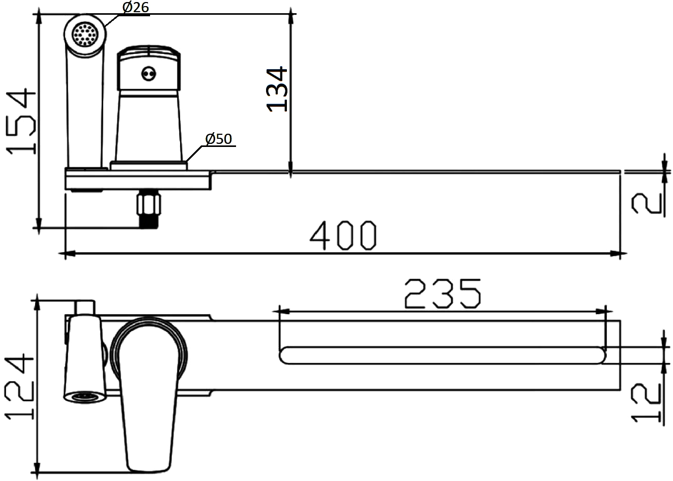 Гигиенический душ STWORKI Нарвик NR-05cr со смесителем, для установки на унитаз - 4