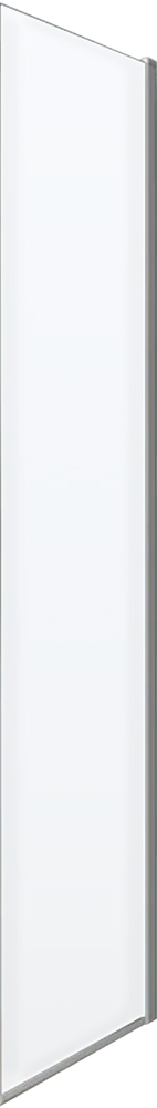 Боковая панель Como Soft VSG-1CS100CL, хром, стекло прозрачное - 0