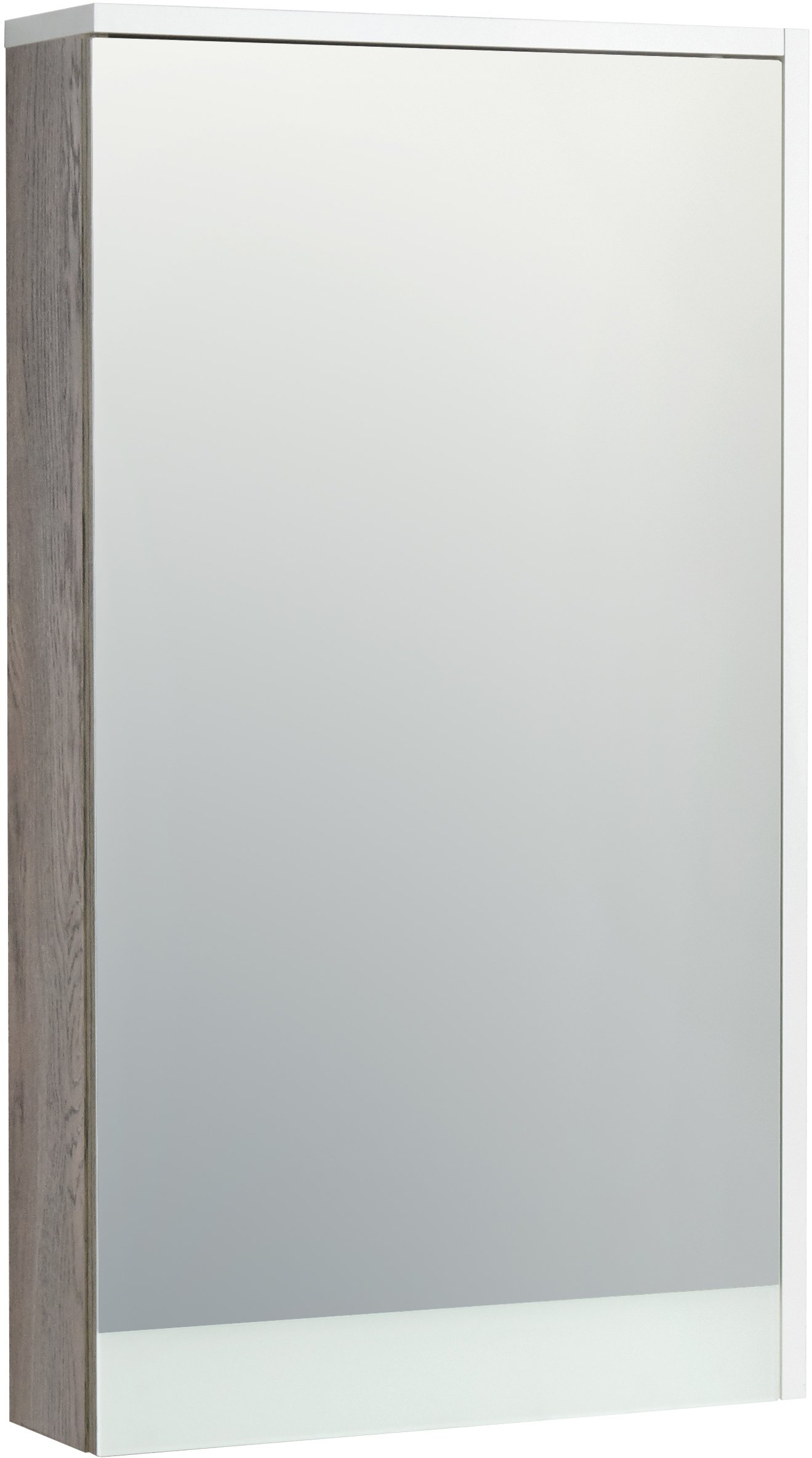 Зеркало-шкаф Aquaton Эмма 46 R белый-светлое дерево 1A221802EAD80 - 0