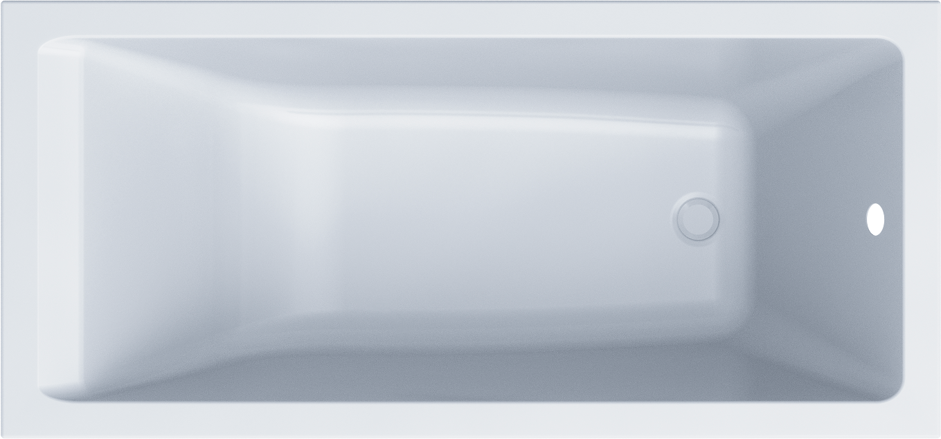 Акриловая ванна STWORKI Карлстад 150x70, с каркасом и сливом-переливом 563265 - 0