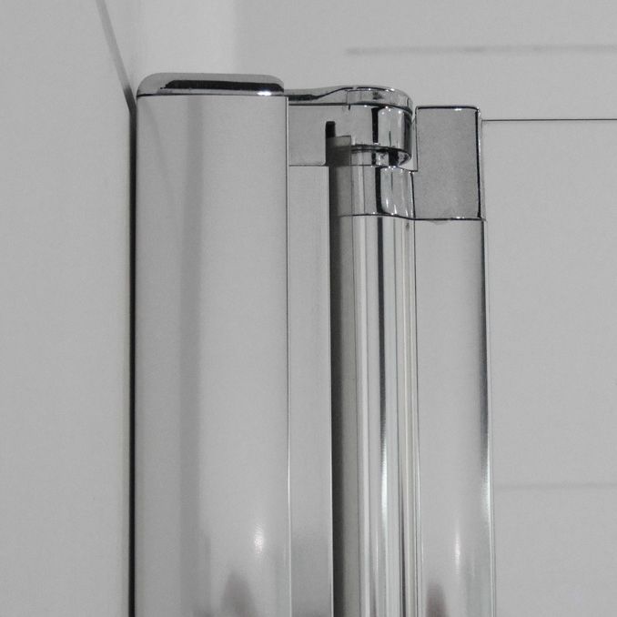 Душевой уголок Cezares Elena 80х80 хром стекло прозрачное ELENA-W-A-2-80-C-Cr - 1