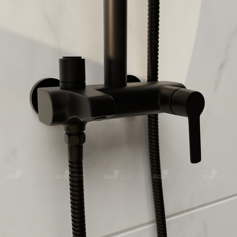 Душевой комплект RGW Shower Panels SP-31B черный матовый 51140131-04 - 2