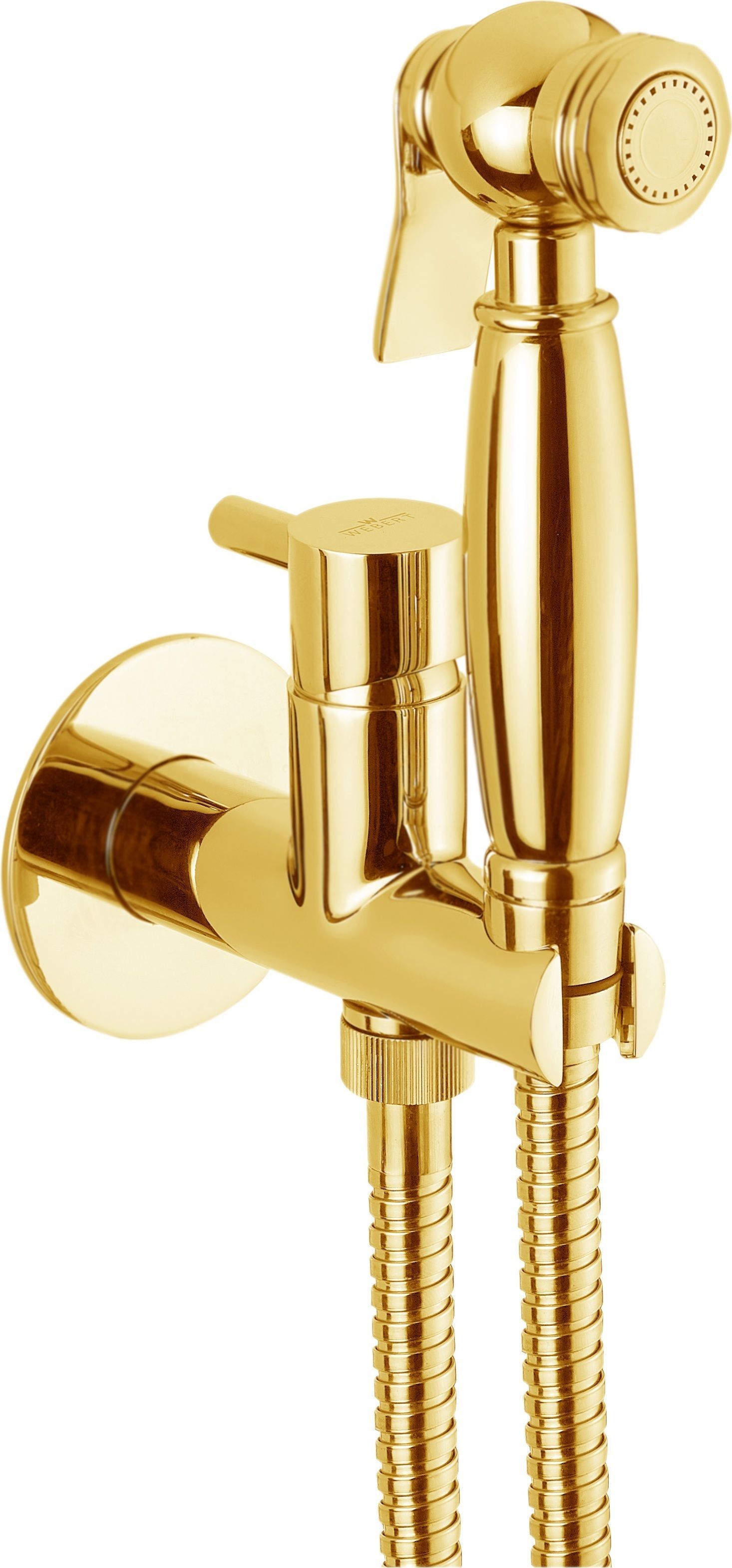 Гигиенический душ Webert EL870302010ANTIC золото, со смесителем, С ВНУТРЕННЕЙ ЧАСТЬЮ - 0
