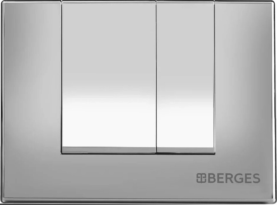Система инсталляции для унитазов Berges Wasserhaus Novum с кнопкой смыва, хром глянец 040243 - 4