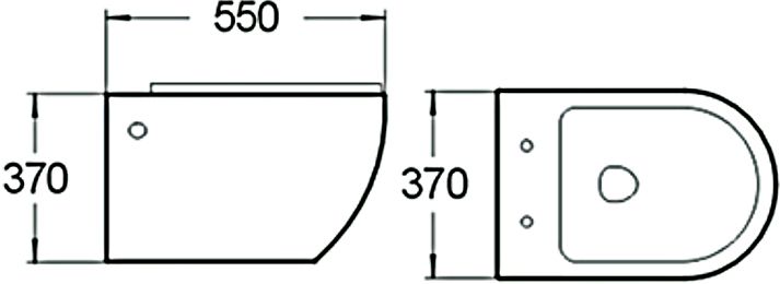 Унитаз подвесной SantiLine SL-5002 с микролифтом - 1