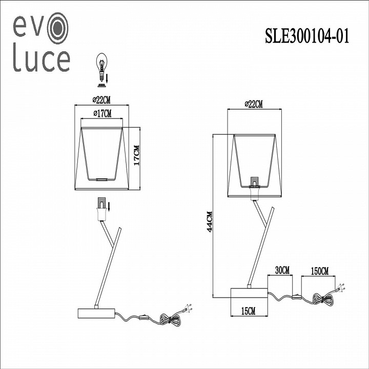 Настольная лампа декоративная EVOLUCE Denice SLE300104-01 - 4