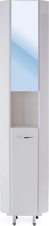 Шкаф-пенал угловой Onika Дюна 30 R с зеркалом, белый  403036 - 0