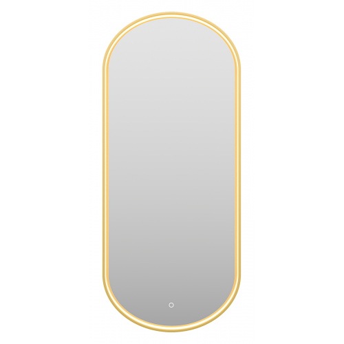 Зеркало Brevita Saturn 50x115 с подсветкой, золото  SAT-Dro1-050-gold - 3