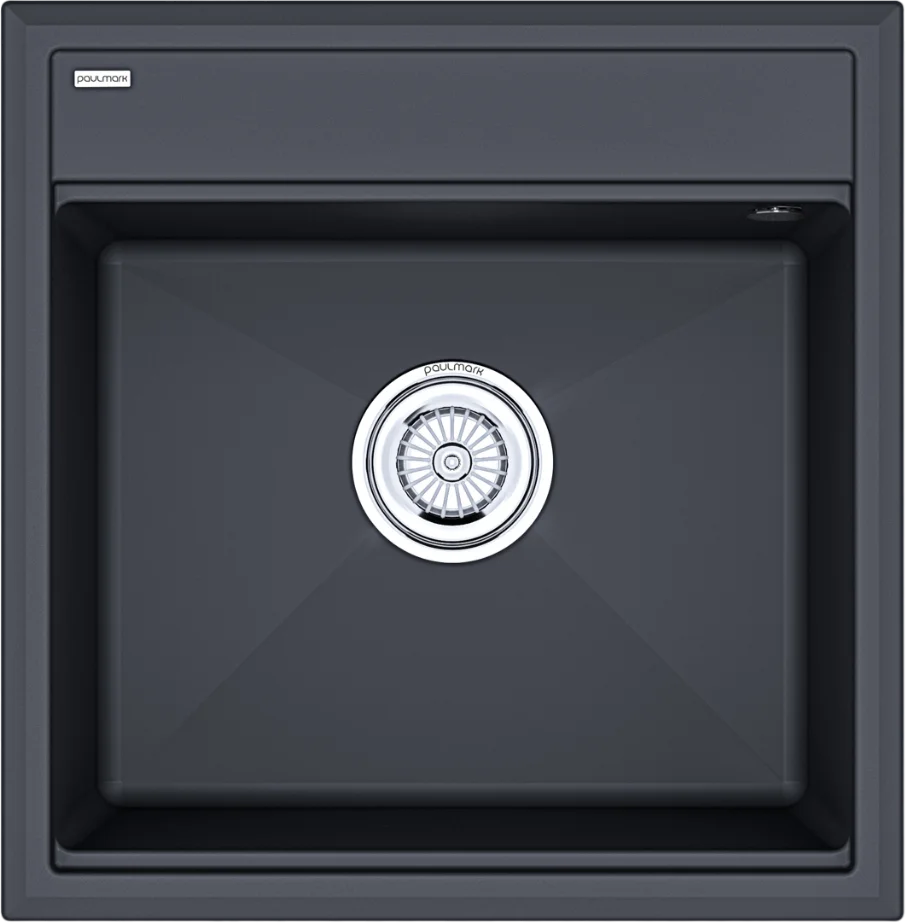 Мойка кухонная мойка Paulmark Stepia 50 темно - серый матовый PM115051-AN - 0