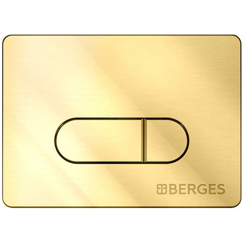 Кнопка смыва Berges Novum золото глянцевое 040039 - 0
