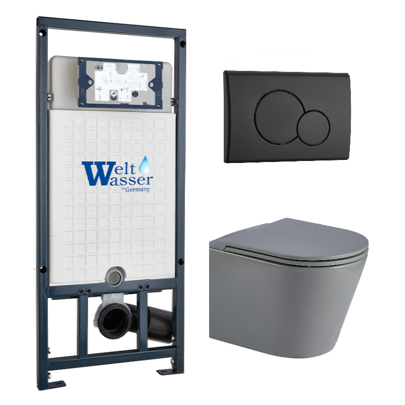 Комплект Weltwasser MARBERG 507 + SALZBACH 041 MT-GR + MAR 507 RD MT-BL  10000011122 - 0