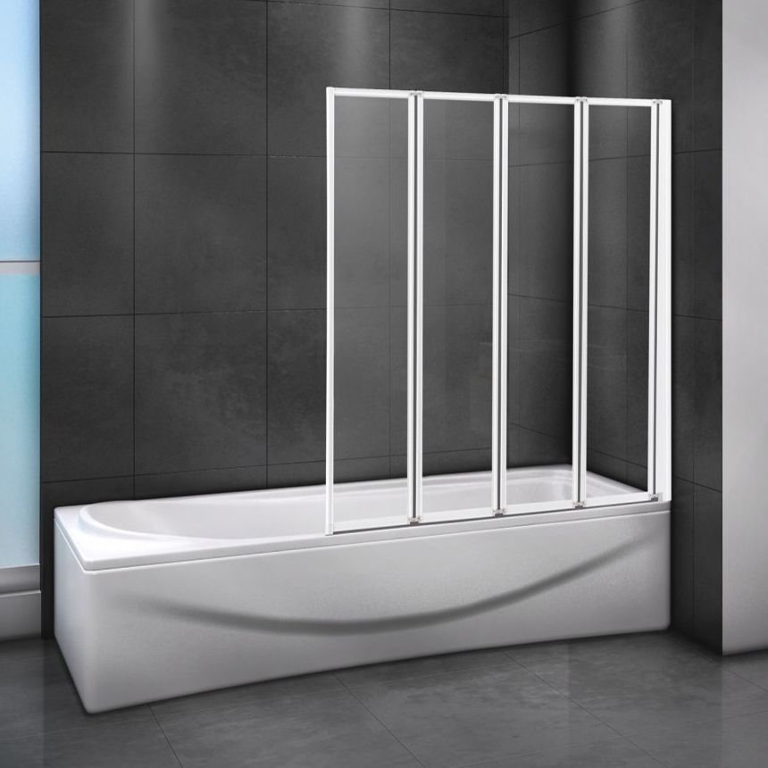 Шторка на ванну Cezares Relax V-4-80/140-C-Bi стекло прозрачное RELAX-V-4-80/140-C-Bi - 1