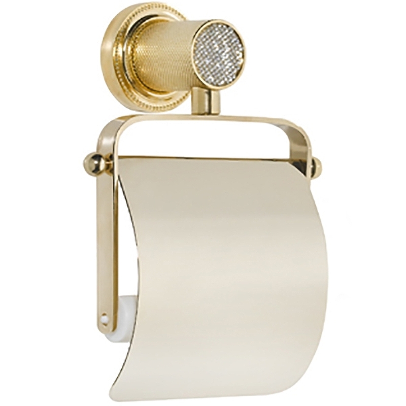 Держатель для туалетной бумаги Boheme Royal Cristal золото 10921-G-B - 0