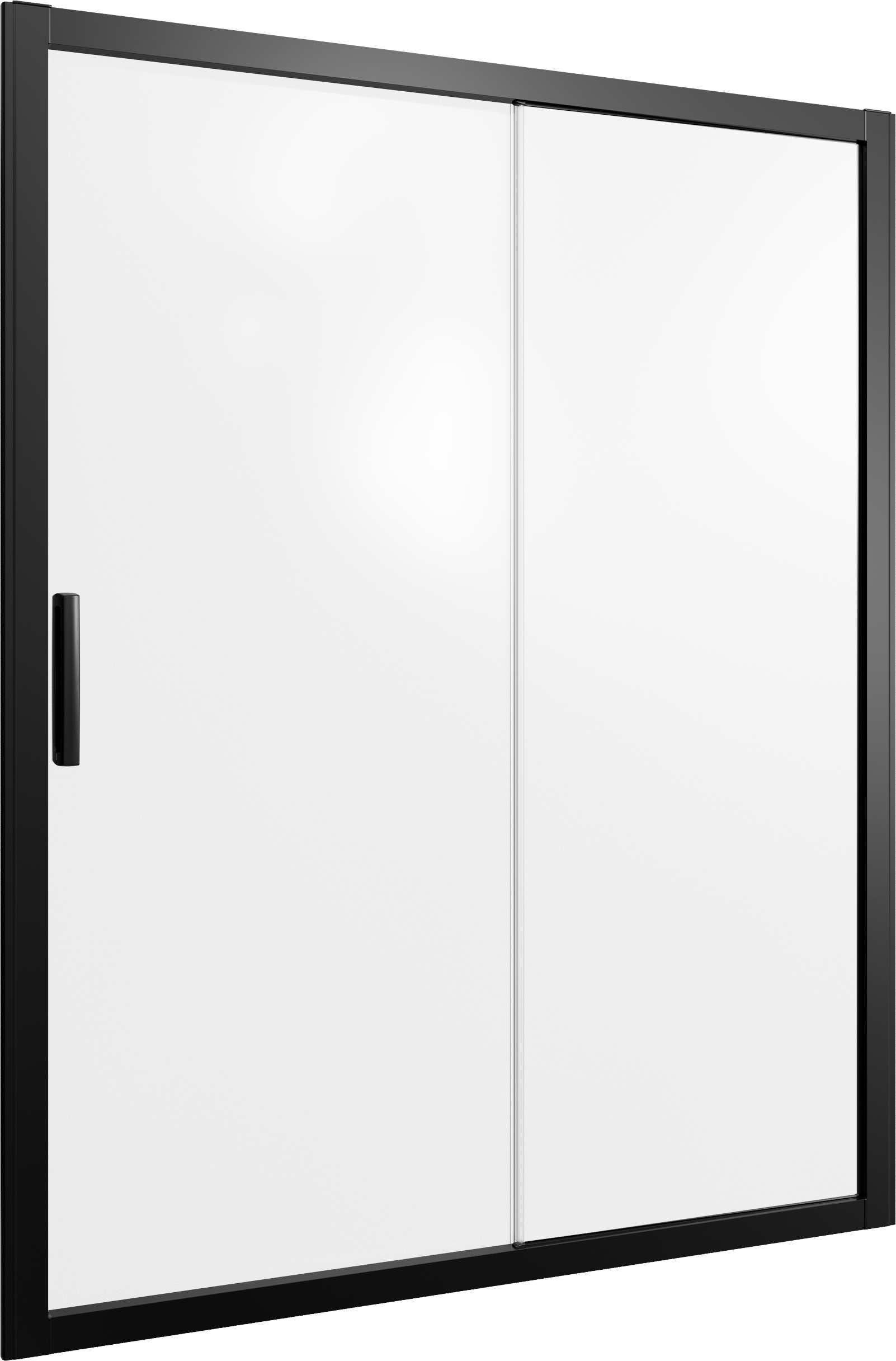 Душевая дверь в нишу STWORKI Стокгольм DE019D2160200 160 см профиль черный матовый, стекло матовое 3GW230TTKK000 - 4