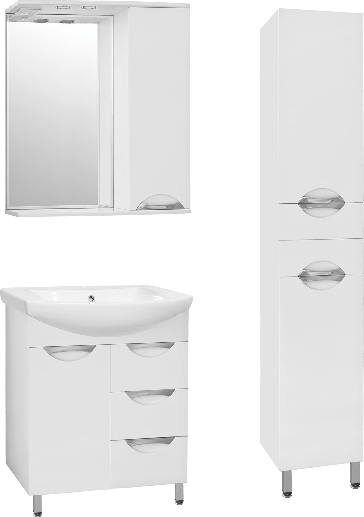 Зеркало-шкаф Style Line Жасмин 70/С белый ЛС-00000042 - 3