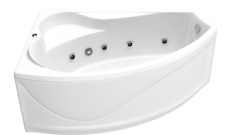 Акриловая ванна Bas Николь 170x108 см L с г/м ВГ00168 - 0
