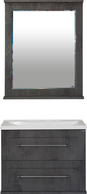 Зеркало Misty Марта 80 темный бетон П-Мрт-03080-2513 - 1