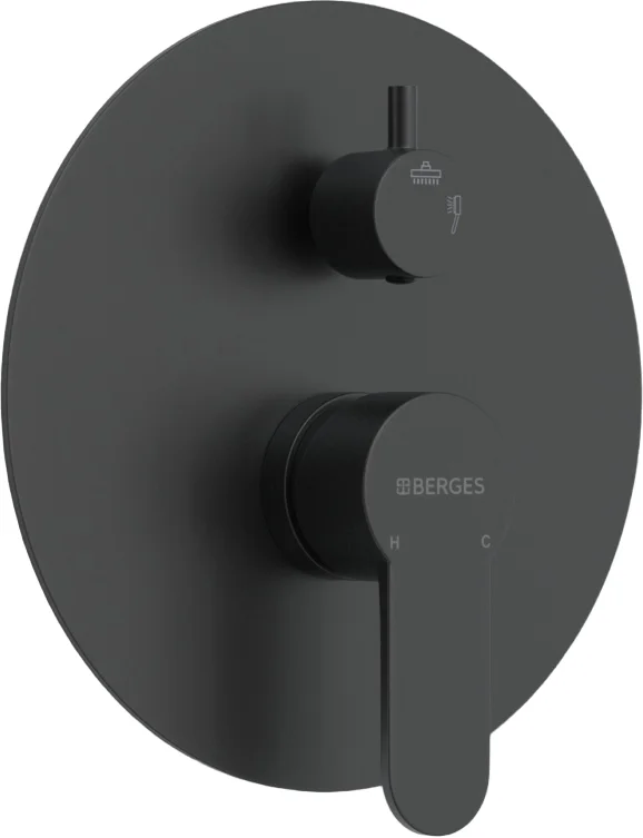 Душевой комплект Berges Nardis 2R черный матовый 071004 - 4