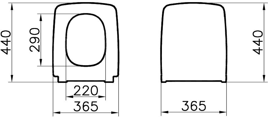 Крышка-сиденье VitrA Metropole 122-083-009 с микролифтом, матовая черная - 1